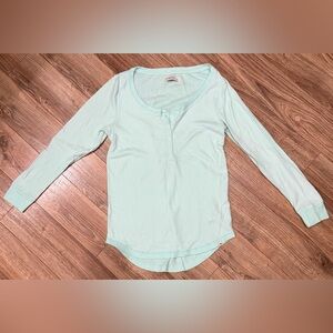 Abercrombie & Fitch Mint Long Sleeve Elise Tee